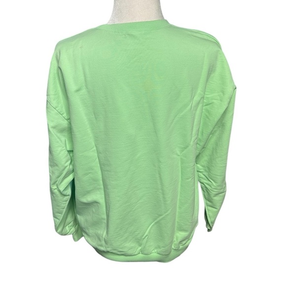 Zumba STEP INTO HAPPY SWEATSHIRT Mint Green Size Marvelous - Picture 4 of 6